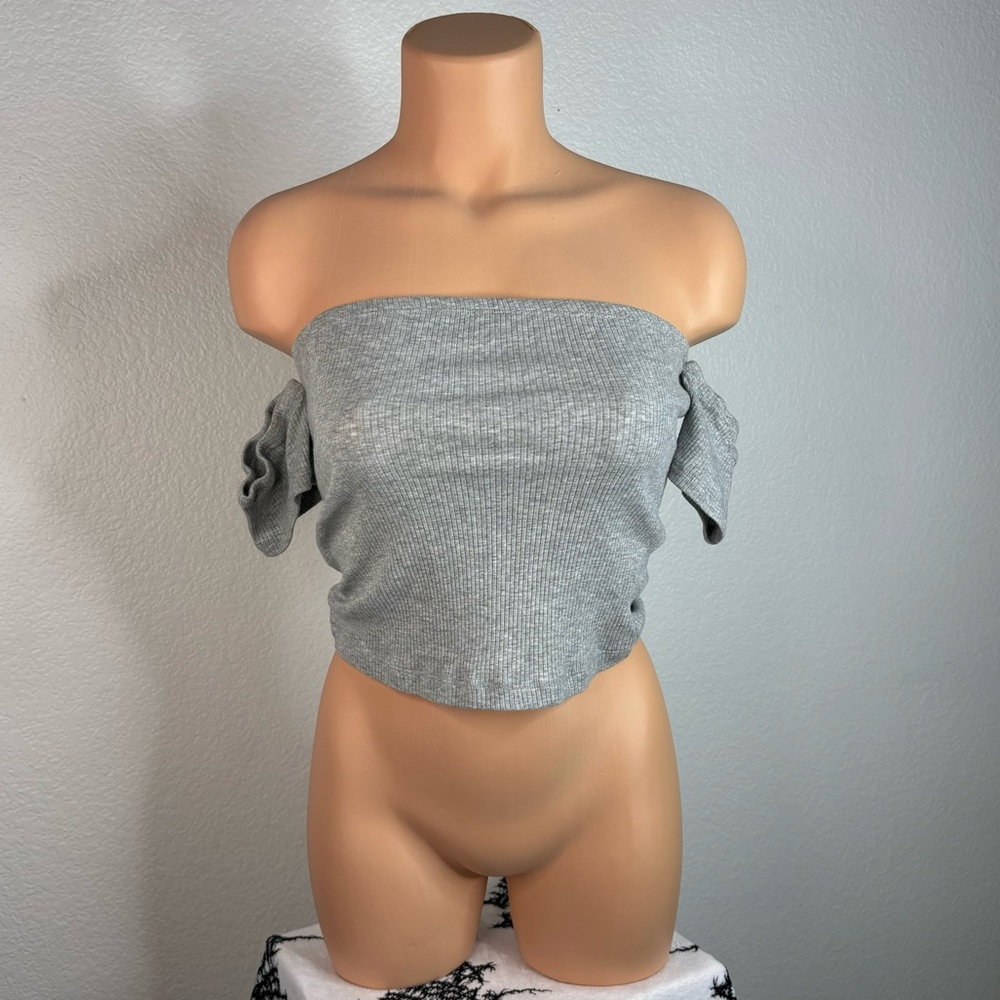 Grey crop top